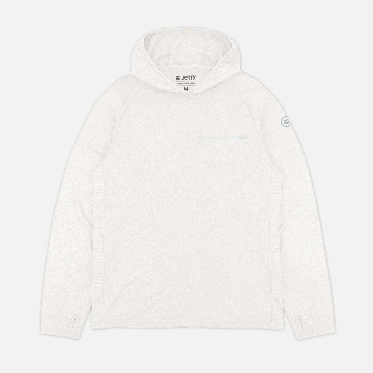 Jetty Cobia Performance Hoodie White