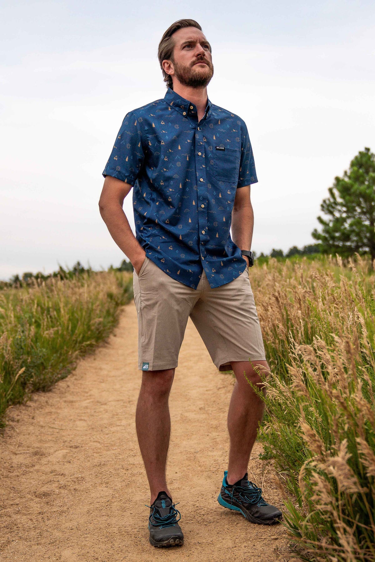 Belong Designs Men's 10" Rocky Mountain Board Shorts
