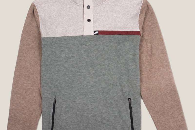 Belong Designs Men's Powell Fleece Pullover Beige