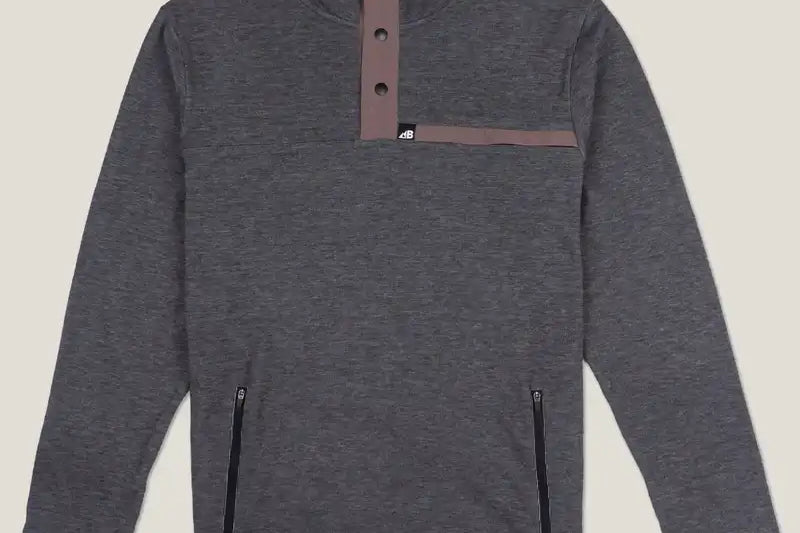 Belong Designs Men's Powell Fleece Pullover Ash