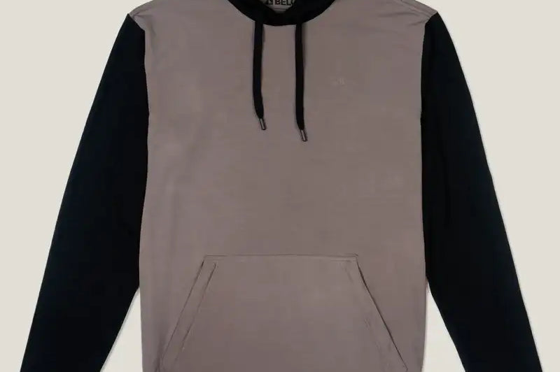 Belong Designs Men's Traverse Tek Hoodie Ash Black River Rock