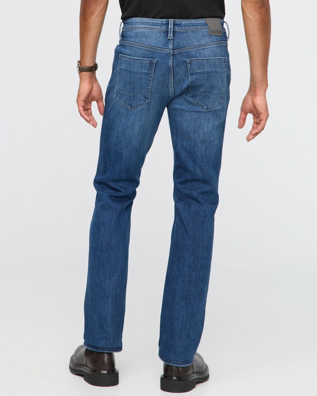 DUER Men's Tech Fleece Denim Straight Classic Indigo