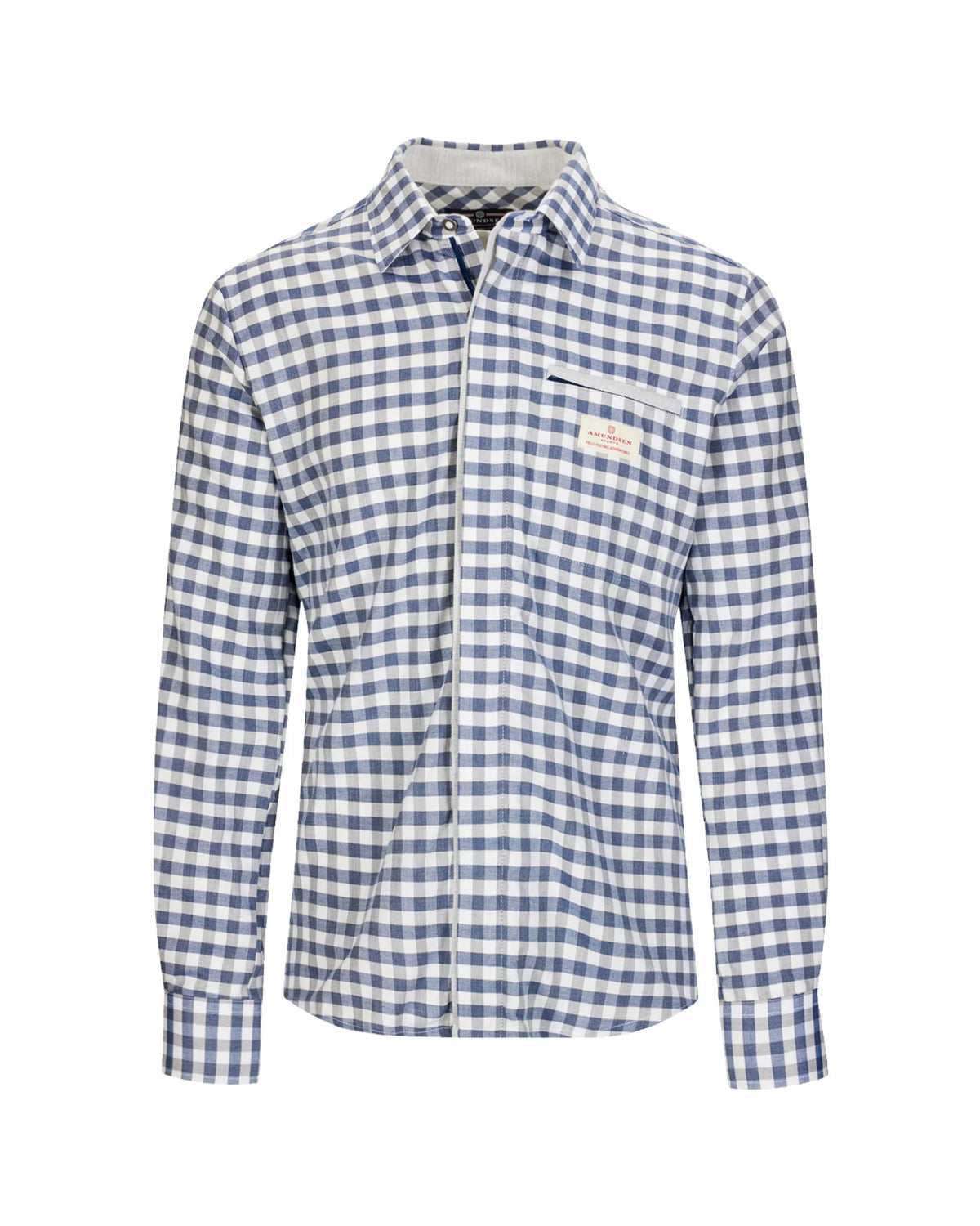 V-Bond Shirt Small Chequered Blue