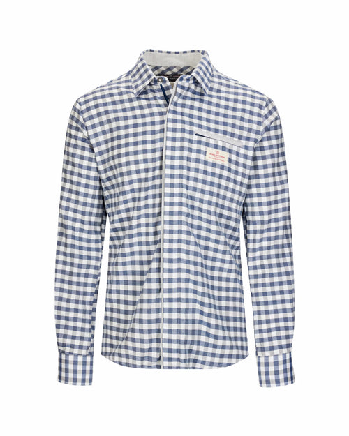 V-Bond Shirt Small Chequered Blue