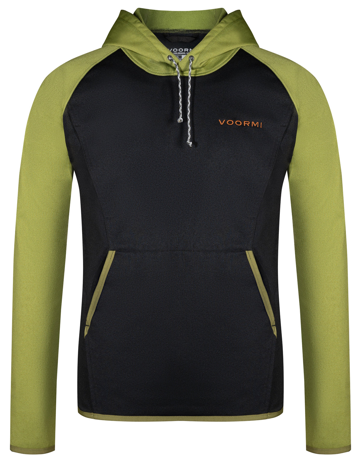 Mountain Two-Pocket Hoodie GREEN APPLE BLACK
