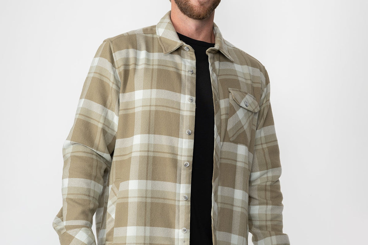 Strafe Outerwear M's Mountain Time Flannel Timberwolf