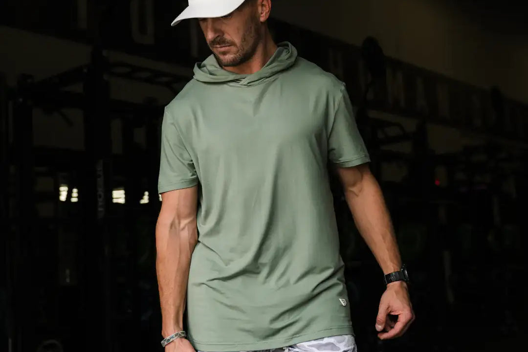 BURLEBO Short Sleeve Performance Hoodie