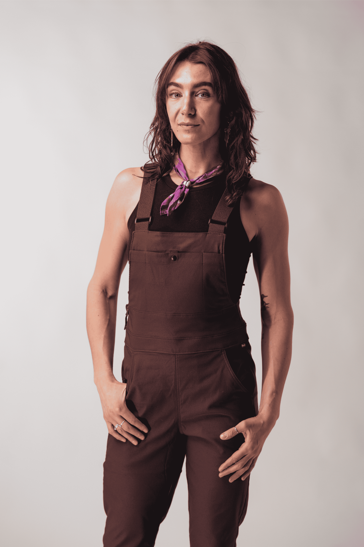 allover apparel Women's Lookout Overalls 2.0 Cacao