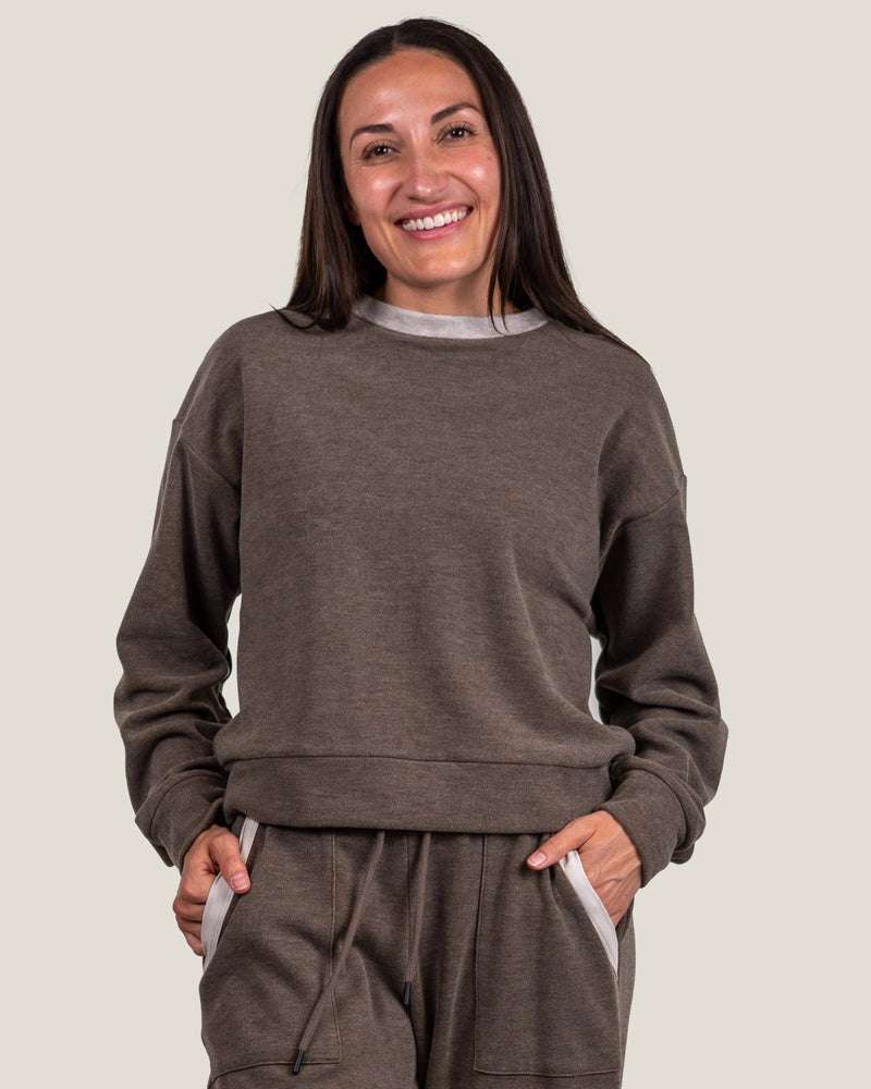 Belong Designs Women's Powell Fleece Crewneck
