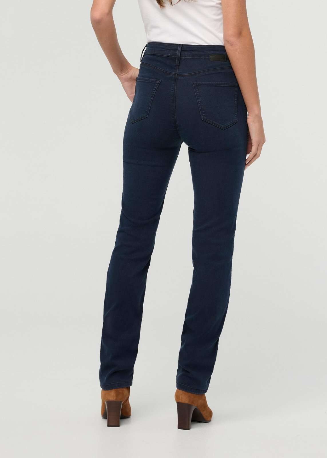 DUER Performance Denim Luxe High Rise Slim Straight
