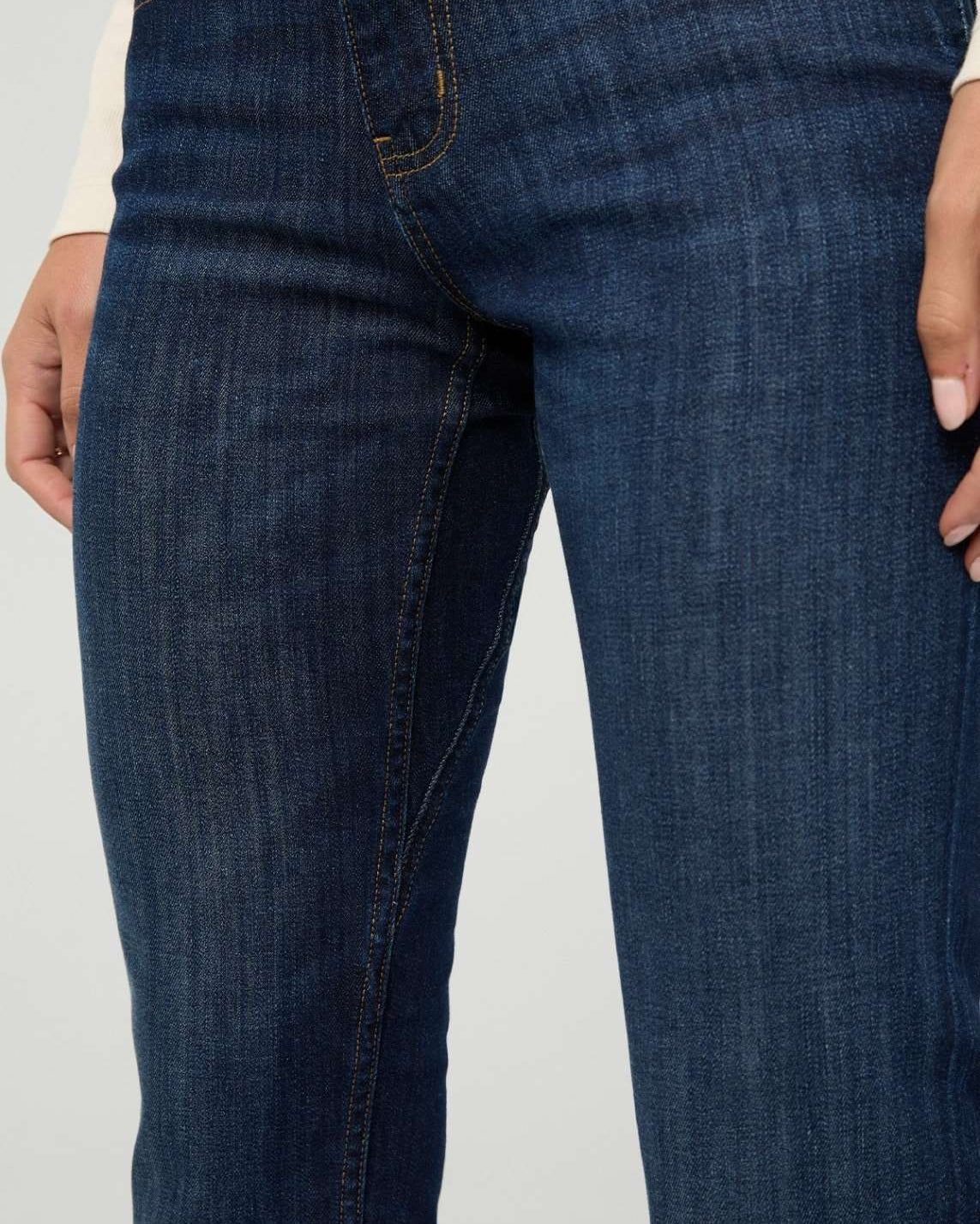 DUER Performance Denim Mid Rise Slim Taper Marina Blue