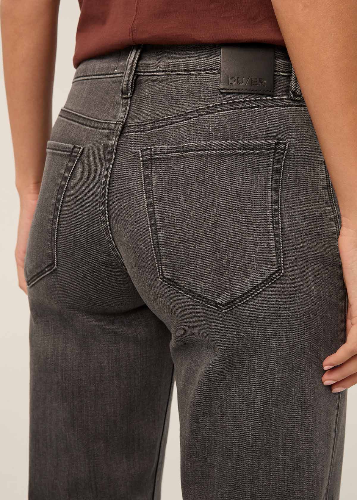DUER Performance Denim Mid Rise Straight
