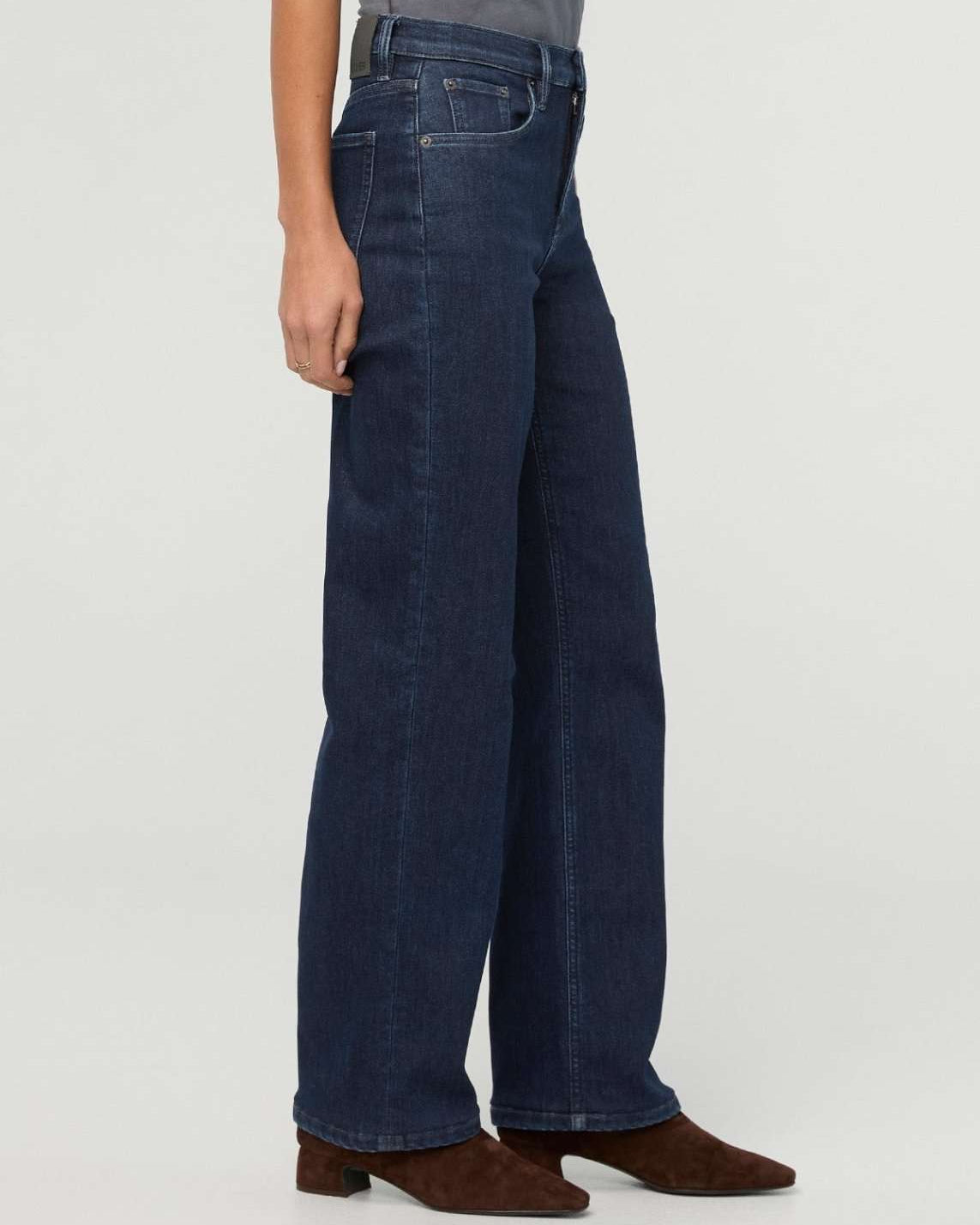 DUER Tech Fleece Denim High Rise Straight