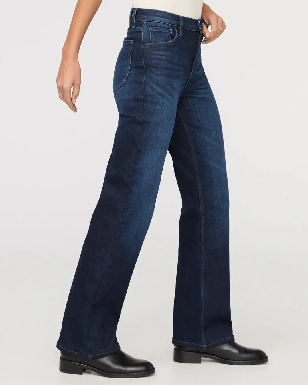 DUER Tech Fleece Denim High Rise Straight