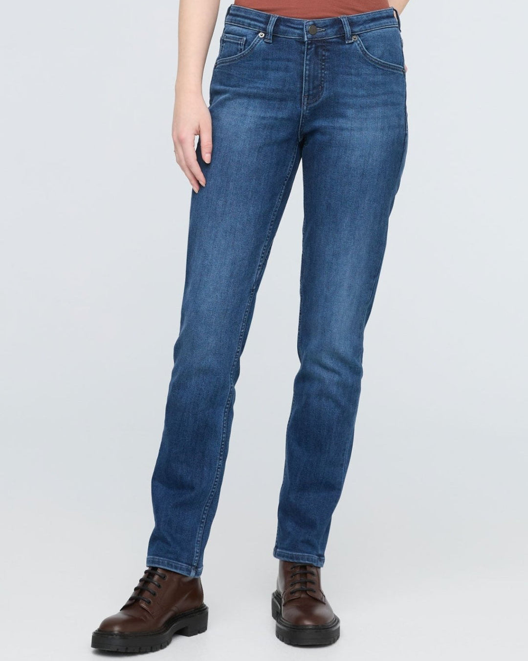 DUER Women's Girlfriend Tech Fleece Denim Jeans Classic Indigo