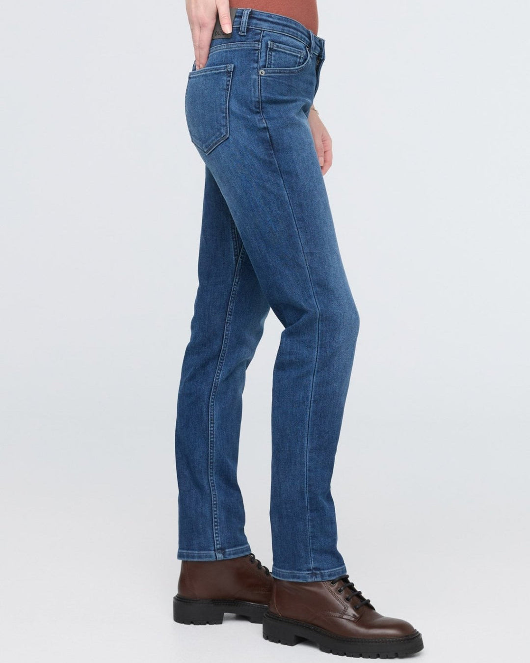 DUER Women's Girlfriend Tech Fleece Denim Jeans