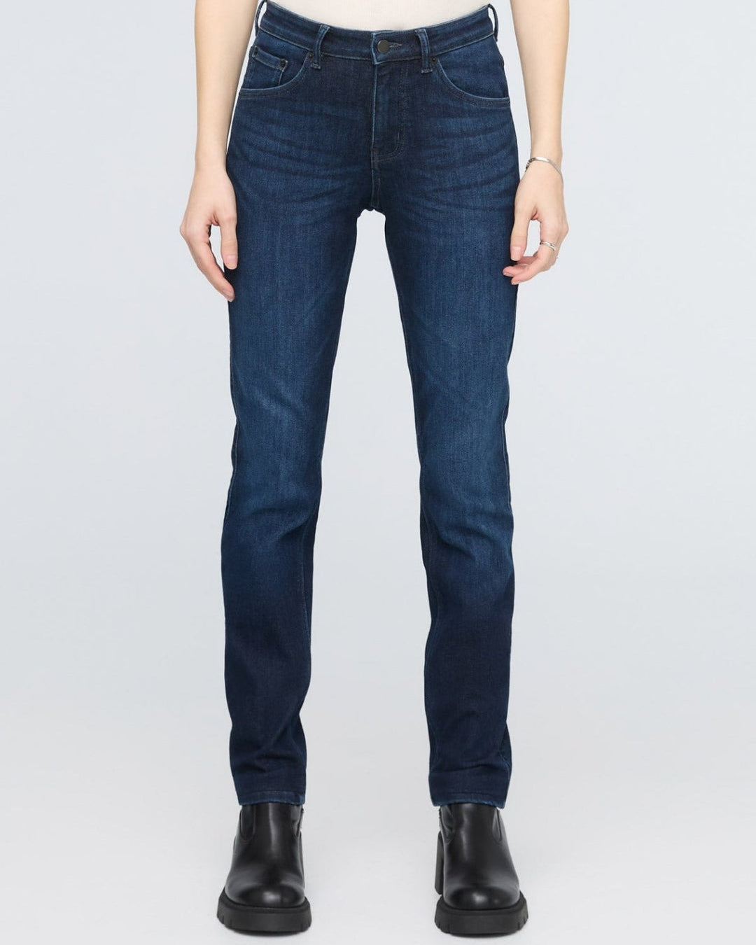DUER Tech Fleece Skinny Denim 32 Dark Indigo