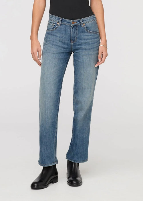 Performance Denim Mid Rise Straight Blue Ash
