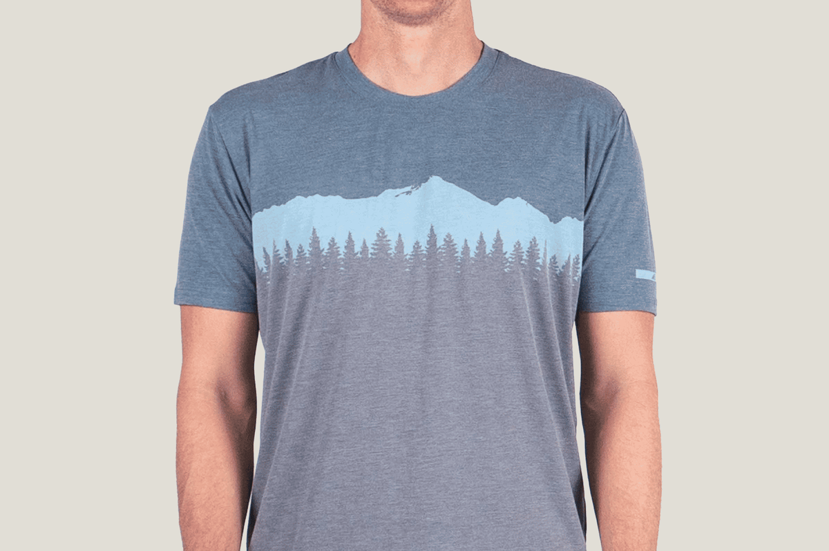 Belong Designs Men's Traverse Tek Tee Switchback Blue