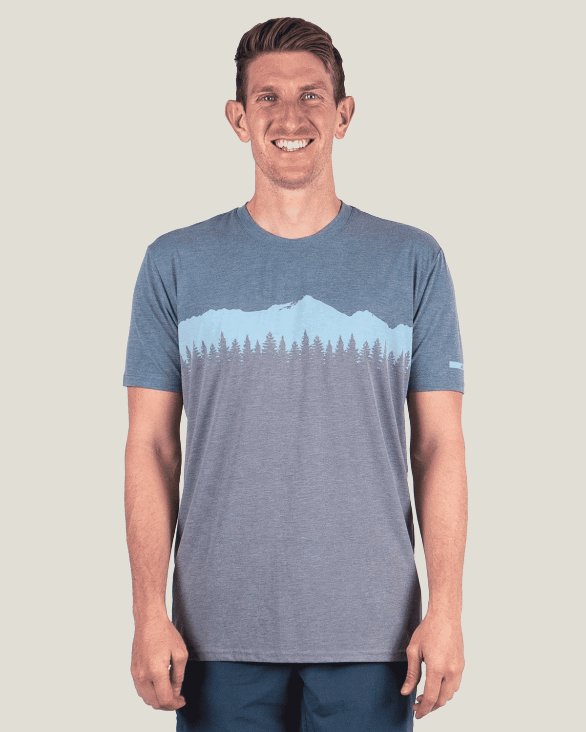 Belong Designs Men's Traverse Tek Tee Switchback Blue