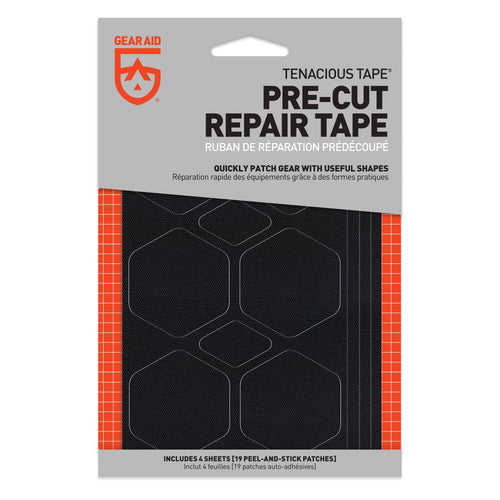 Tenacious Tape Pre-Cut Repair Tape Black 70D Nylon