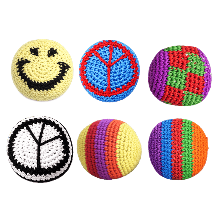 Novelty Brands Extreme Retro Hand-Knitted Kick Pouch Footbag