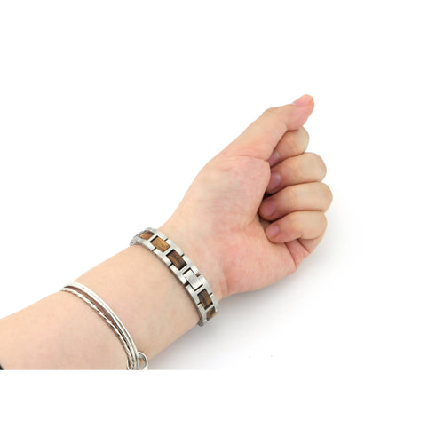 Oxford Circus- Wood & Metal Bracelet