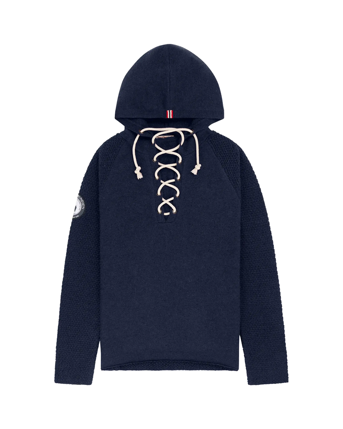 Amundsen Laced Boiled Hoodie Faded Navy