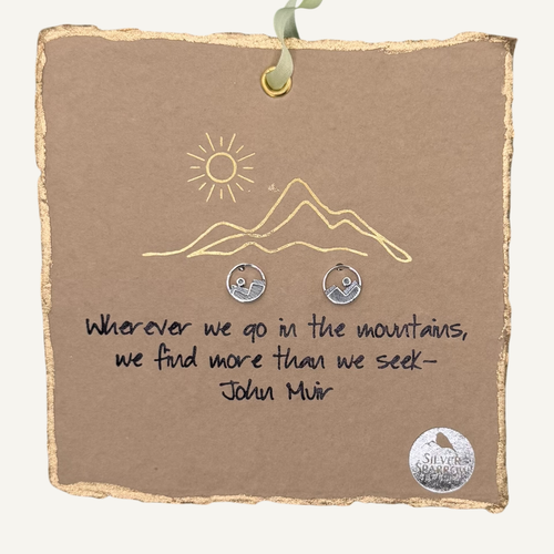 Mountain Circle Earrings
