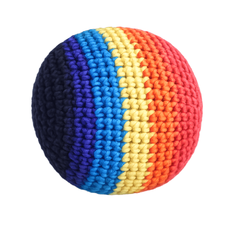 Novelty Brands Extreme Retro Hand-Knitted Kick Pouch Footbag