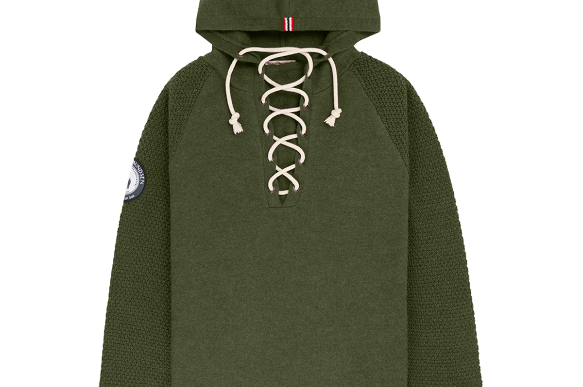 Amundsen Laced Boiled Hoodie Earth