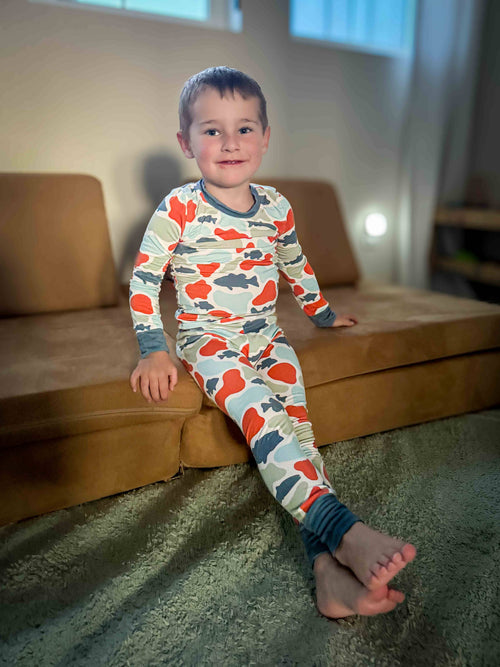 Camo Fish Bamboo PJ Set