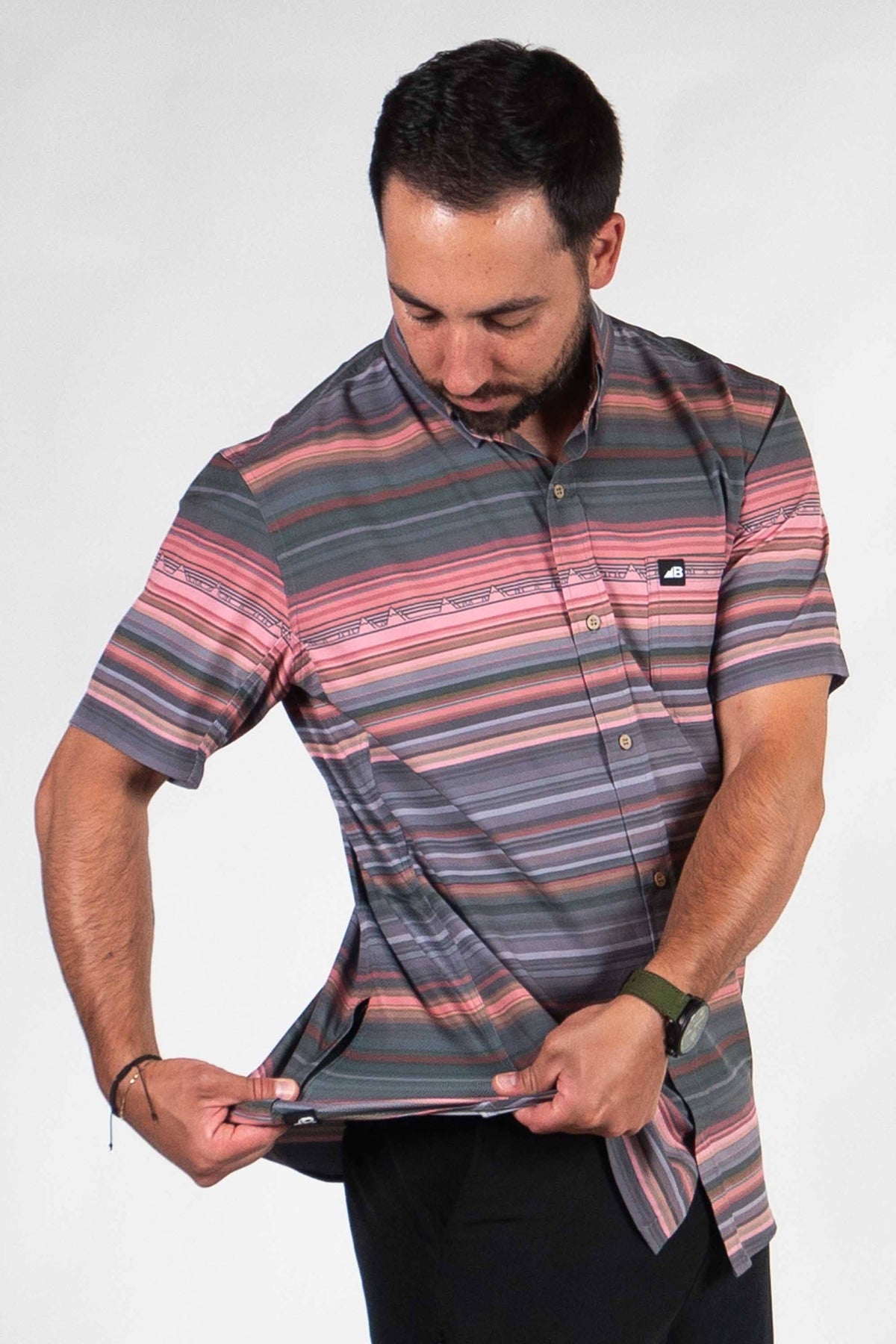 Vista Stretch Button Down