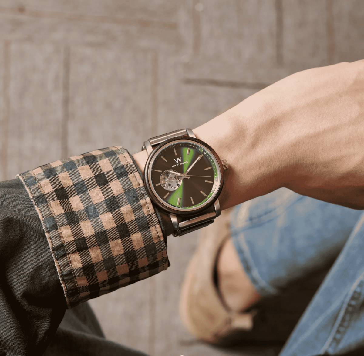 AvantWood Royal Emerald - Automatic - Men's Watch