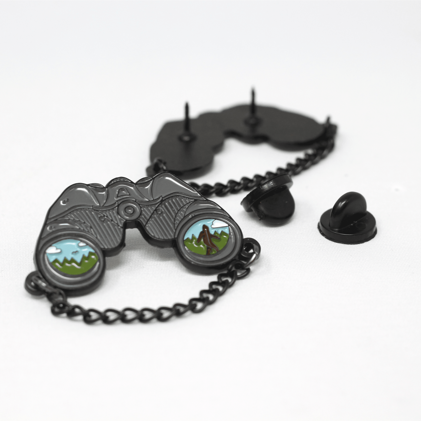 Binocular with Sasquatch Merit Pin