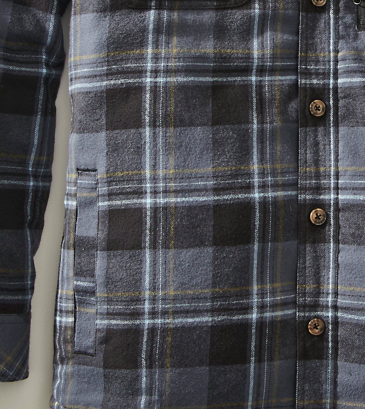 Venado Quilt Lined Brushed Flannel Shirt Jacket