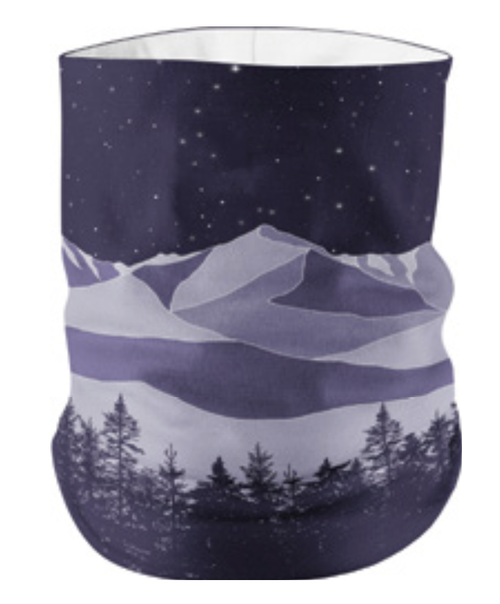 Versatile Head Gaiter (Necker, Buff) with Pocket Starry Nights