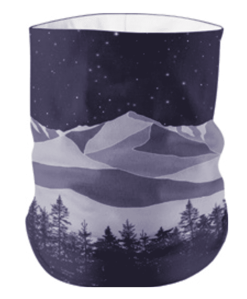 Mountain and Company Versatile Head Gaiter (Necker, Buff) with Pocket Starry Nights