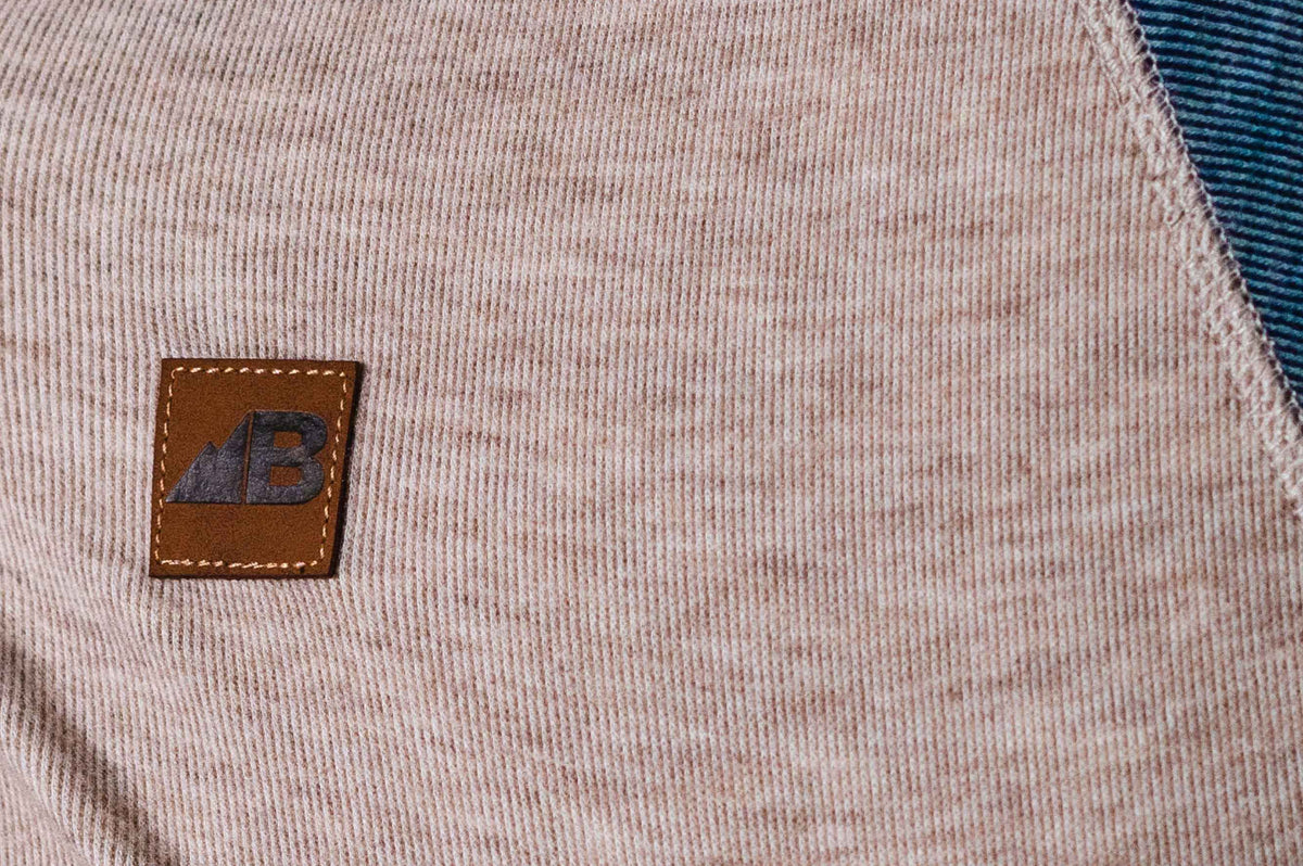 Belong Designs Men's Powell Fleece Crewneck Brown & Blue