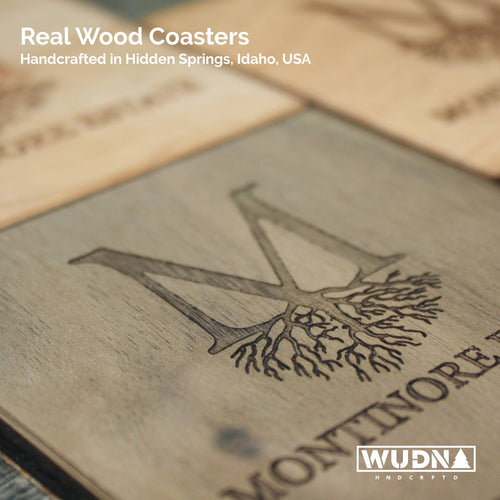Decorative Wooden Coaster Set