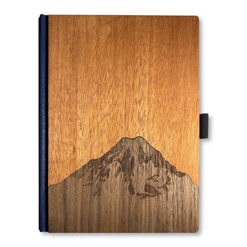 Handcrafted Wood Journal Mt. Rainier