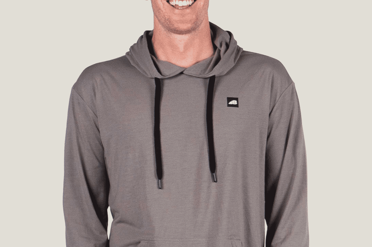 Belong Designs Men's Traverse Tek Hoodie Steamboat Granite
