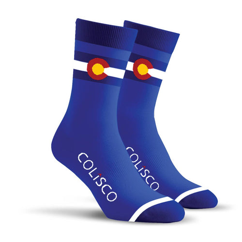 COLISCO Unisex Crew Socks Colorado