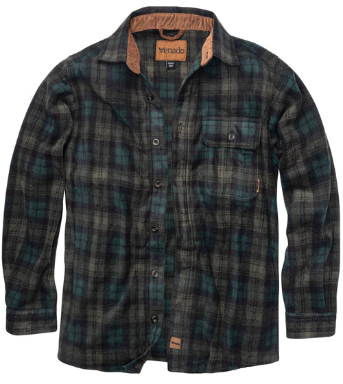 Bonfire Fleece Shirt Plaid Balsam XL