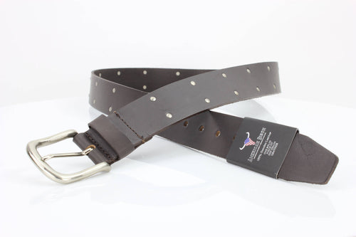 American Bison Metal Studded Western Belt ABB WST 1001