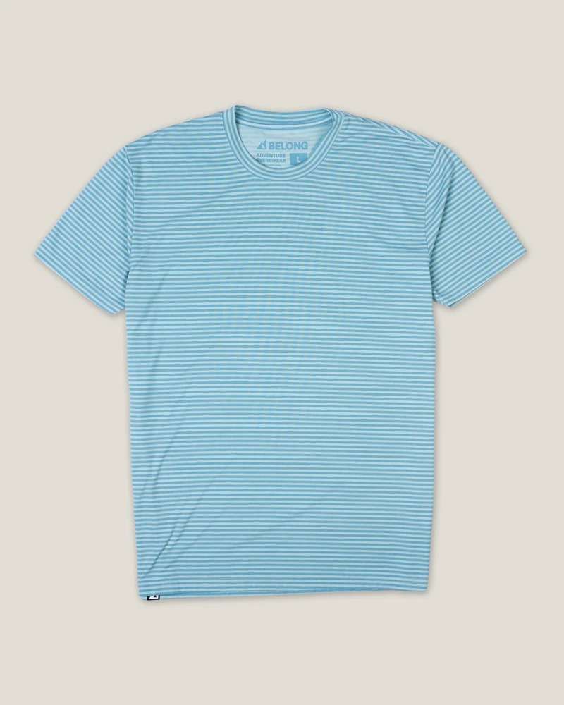 Belong Designs Men's Traverse Tek Tee Teal