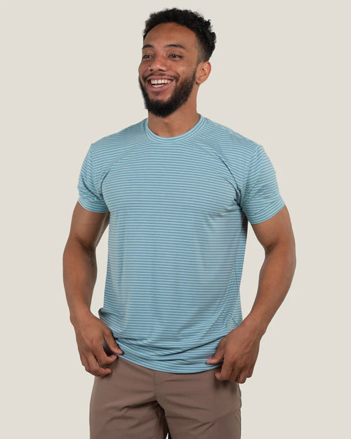 Men's Traverse Tek Tee Blue Ridgeline