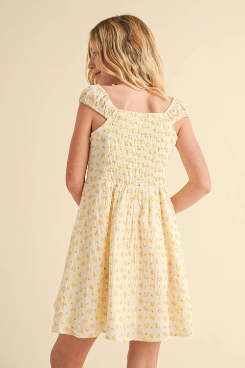 Corset Ruched Shoulder Dress