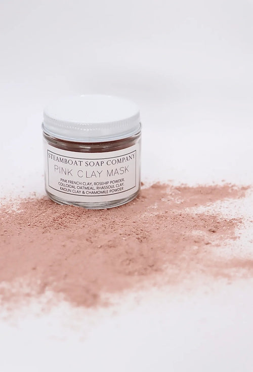 Face Mask Pink Clay Mask Dry