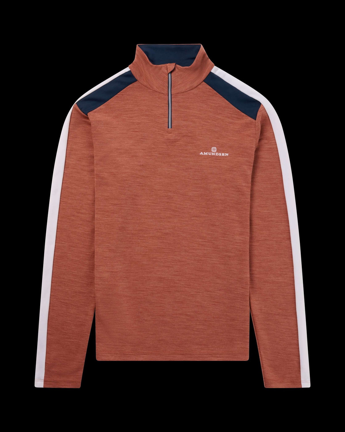 Amundsen Men's 5Mila Quarter-Zip Terra Red Stripe